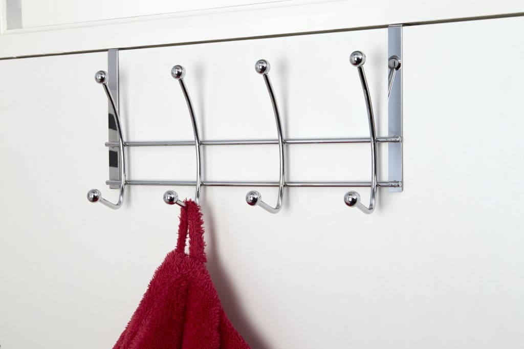 Croydex Hook Over Hooks Chrome Ball - Set 4