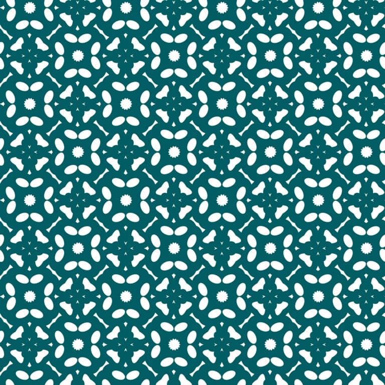 d-c-fix® Food Safe Tablecloth - Flowers Petrol - 20m Roll x 140cm