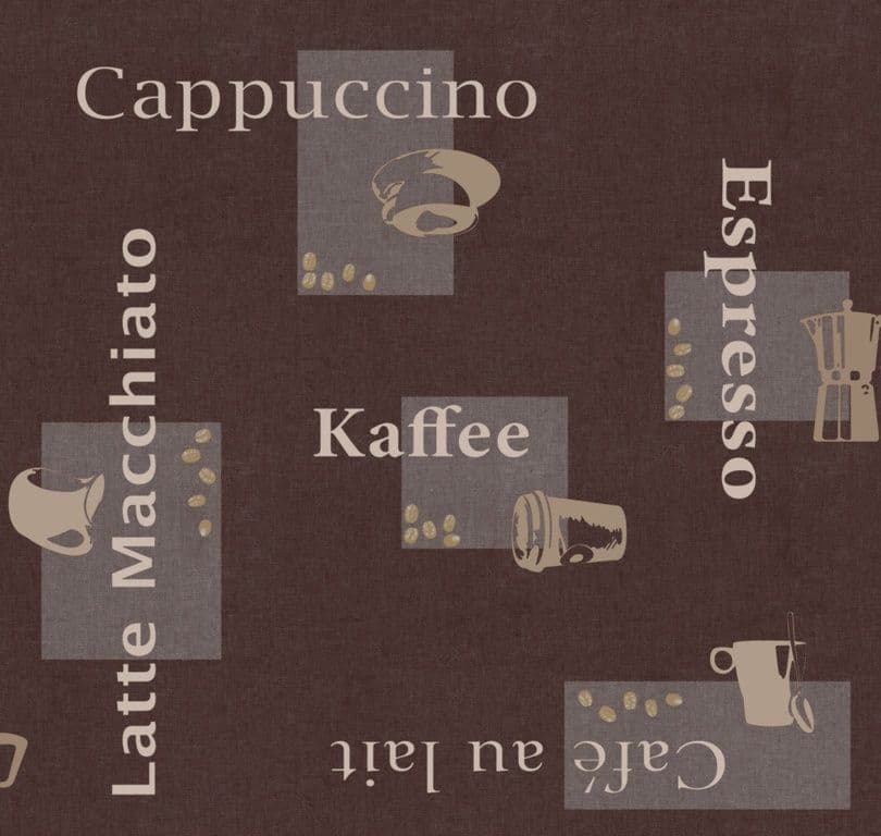 d-c-fix® Manhattan Tablecloth - Cappuccino Chocolate - 20m Roll x 140cm