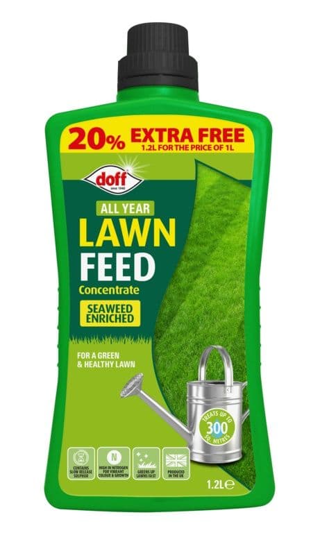 Doff All Year Lawn Feed Concentrate - 1.2L Extra Fill