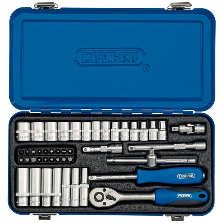 Draper 1/4" Square Drive Metric Socket Set - 45 Piece