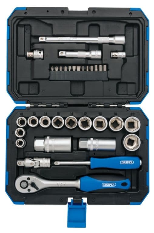 Draper 3/8" Sq Dr Metric Socket Set - 3/8"