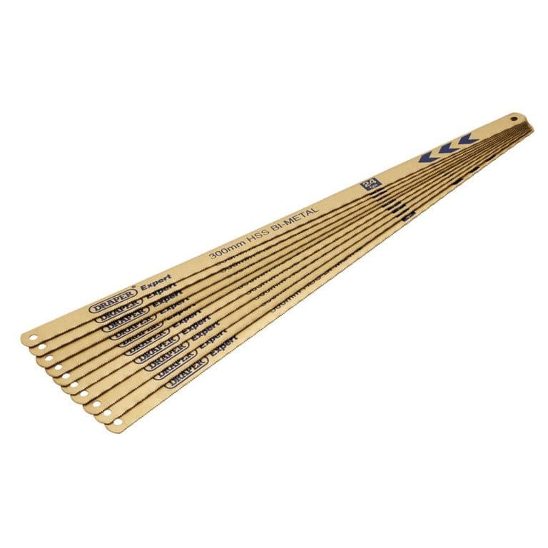Draper Bi-Metal Hacksaw Blades 24PTI - 300mm Pack 10