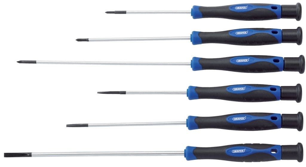 Draper Extra Long Precision Screwdriver Set - 6 Piece