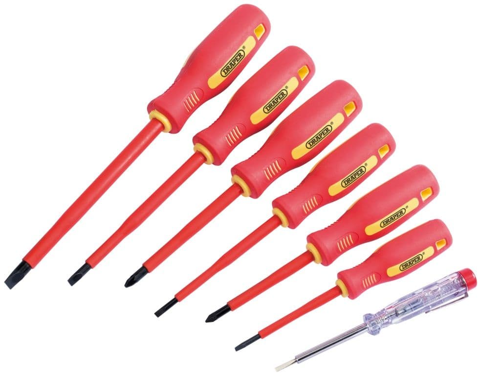 Draper Fully Insulated Screwdriver Set - 7 Piece