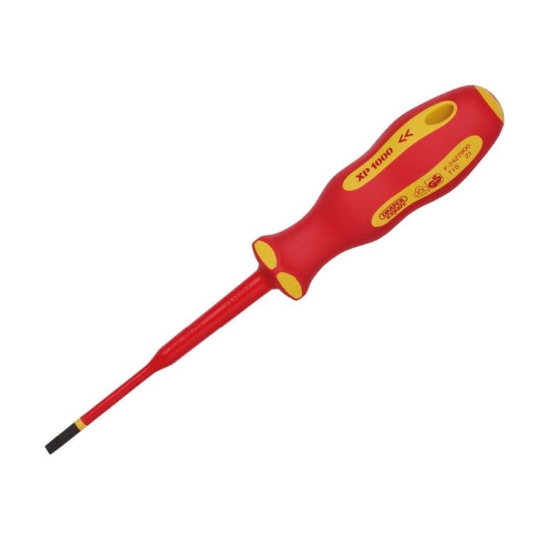 Draper VDE Plain Slot Screwdriver - 4.0x100mm