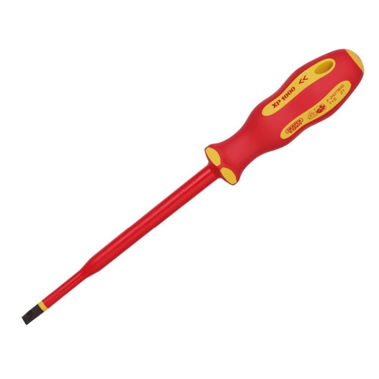 Draper VDE Plain Slot Screwdriver - 6.5x150mm
