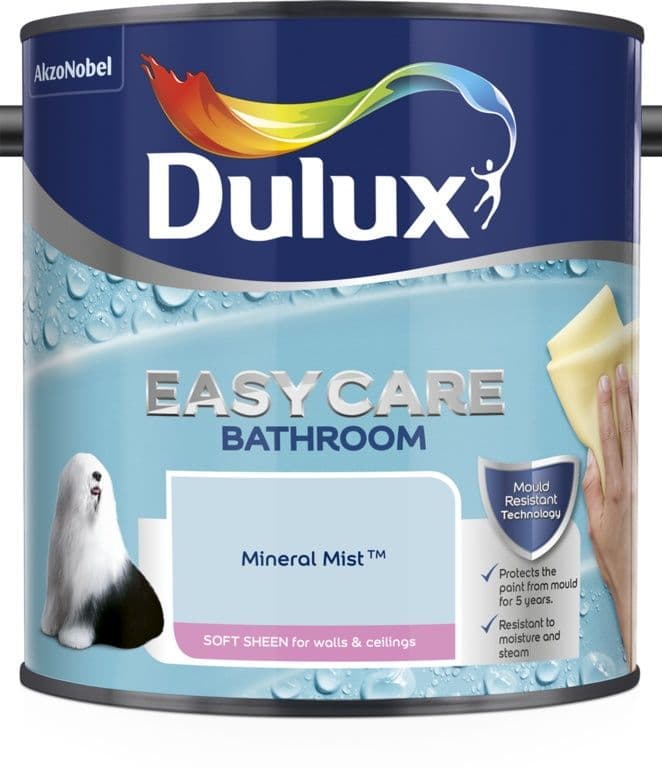 Dulux Easycare Bathroom Soft Sheen 2.5L - Mineral Mist
