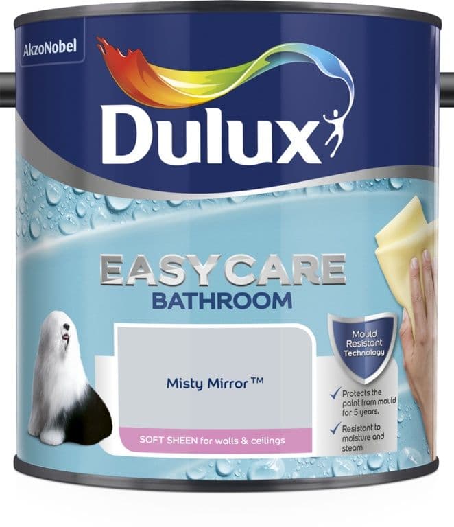Dulux Easycare Bathroom Soft Sheen 2.5L - Misty Mirror