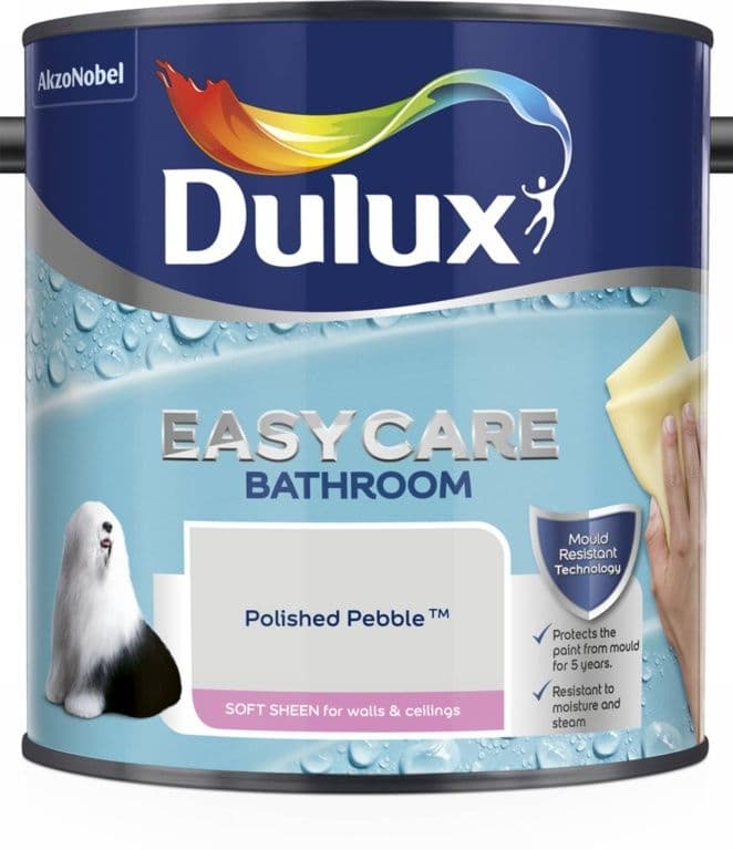 Dulux Easycare Bathroom Soft Sheen 2.5L - Polished Pebble