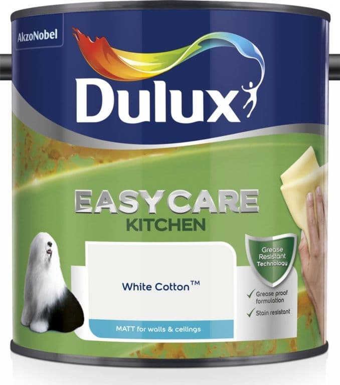 Dulux Easycare Kitchen Matt 2.5L - White Cotton