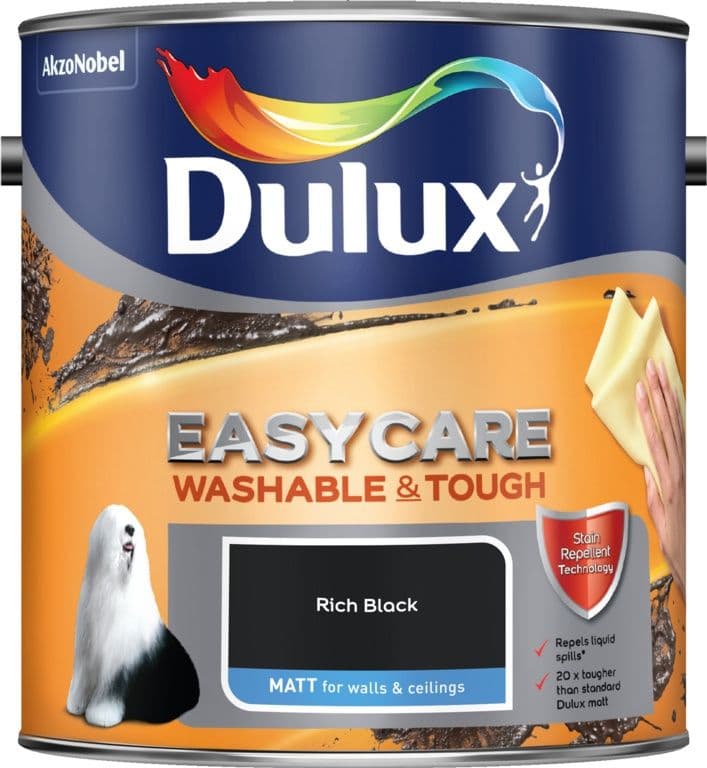 Dulux Easycare Matt 2.5L - Rich Black