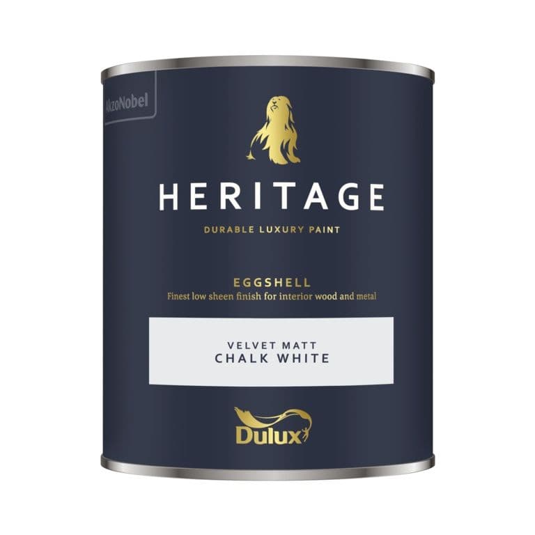 Dulux Heritage Eggshell 750ml - Chalk White