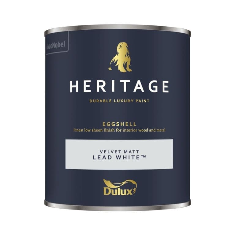 Dulux Heritage Eggshell 750ml - Lead White