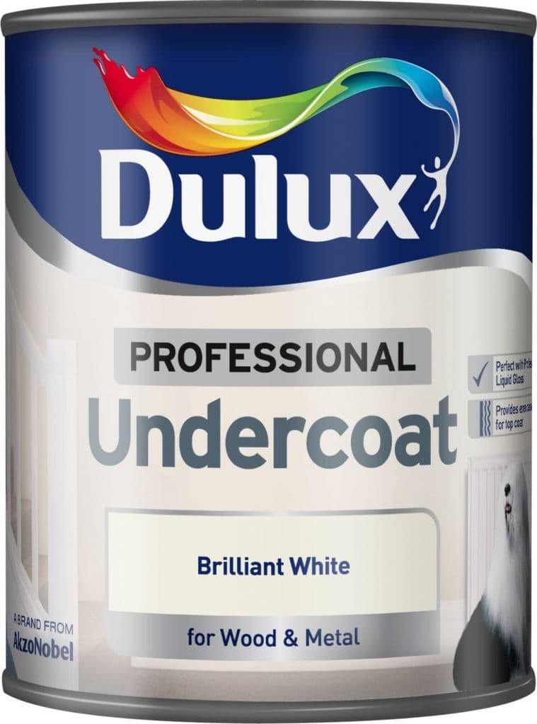 Dulux Professional Undercoat 750ml - Brilliant White