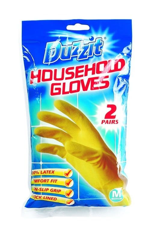 Duzzit Household Gloves - Medium / 2 Pack