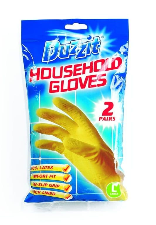 Duzzit Latex Gloves - Large / 2 Pack