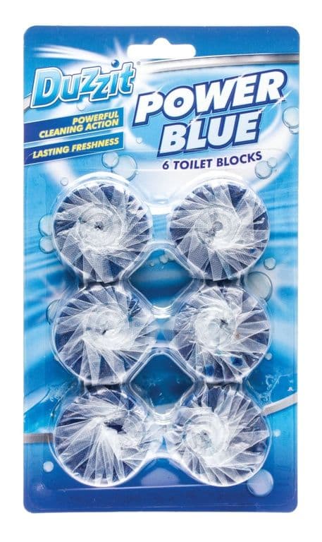 Duzzit Power Blue Toilet Block - Pack 6