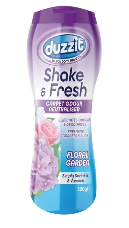 Duzzit Shake & Fresh Carpet Odour Neutraliser - Floral Garden / 500g