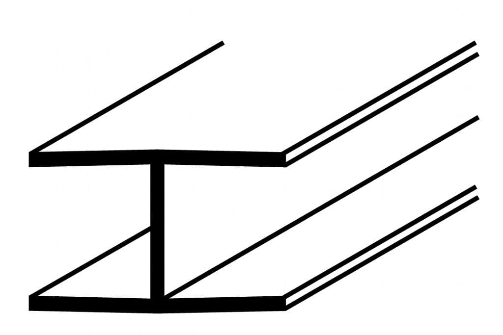 Easyfix H Section White S - 12mm x 3m