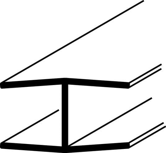 Easyfix H Section White S - 16mm x 8ft