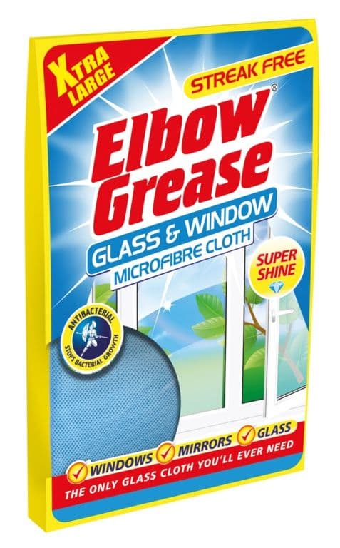 Elbow Grease Glass & Window Micro Fibre Cloth Blue - Single