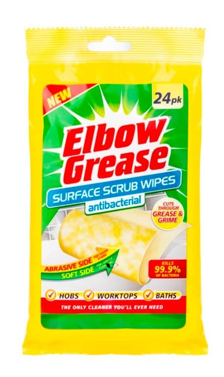 Elbow Grease Surface Scrub Wipes - 24 Pack