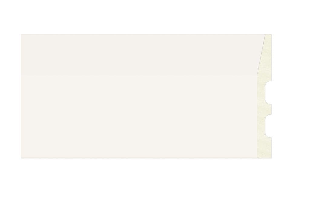 Emafyl White Chamfored Skirting Board - 119mm x 2.9m