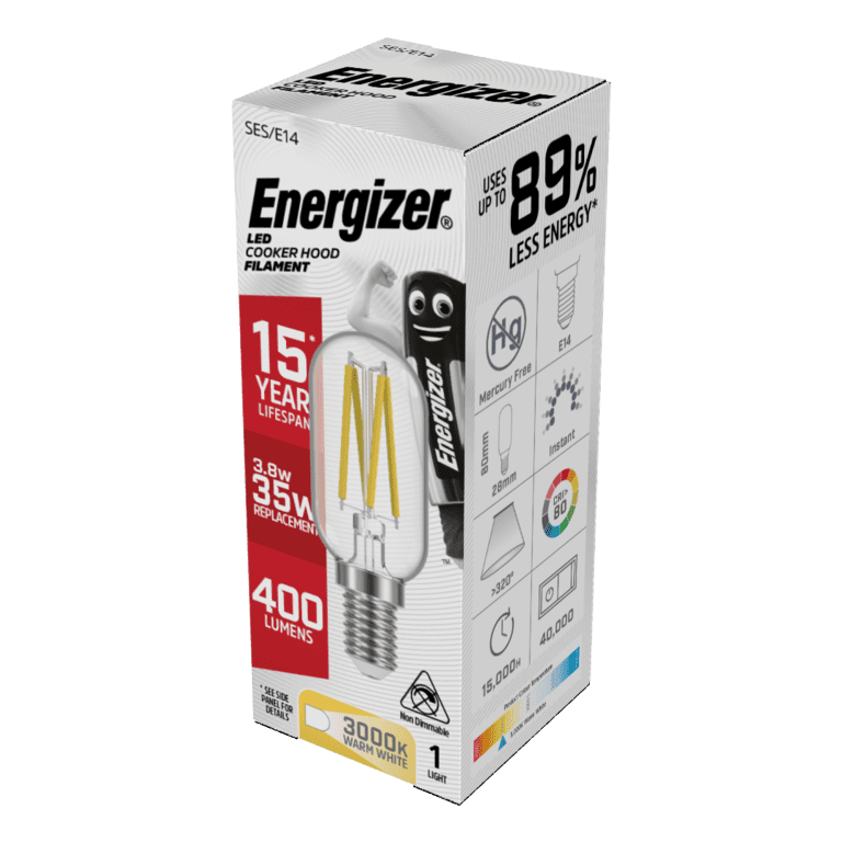 Energizer Filament LED Cooker Hood E14 - 3.8w 420lm