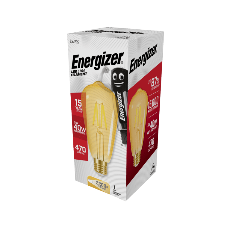 Energizer Filament LED ST64 E27 Dimmable - 5w 470lm