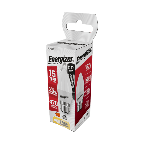 Energizer LED Candle BC B22 6500k Daylight - 4.9w