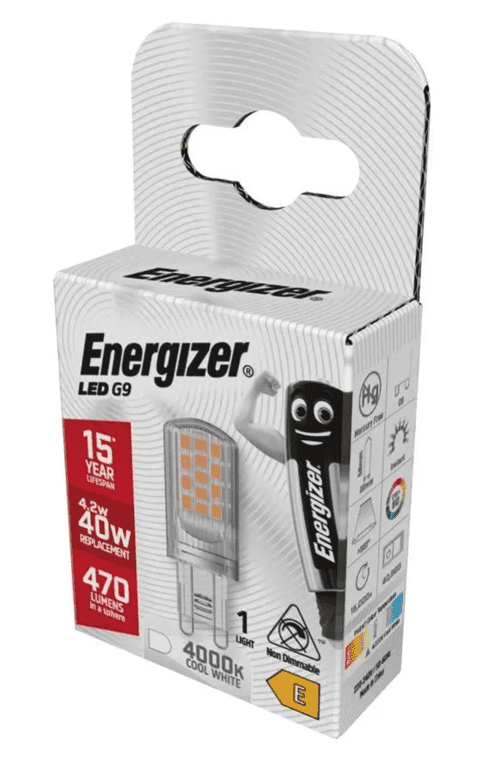 Energizer LED G9 470lm 4000k Cool White - 4.2w