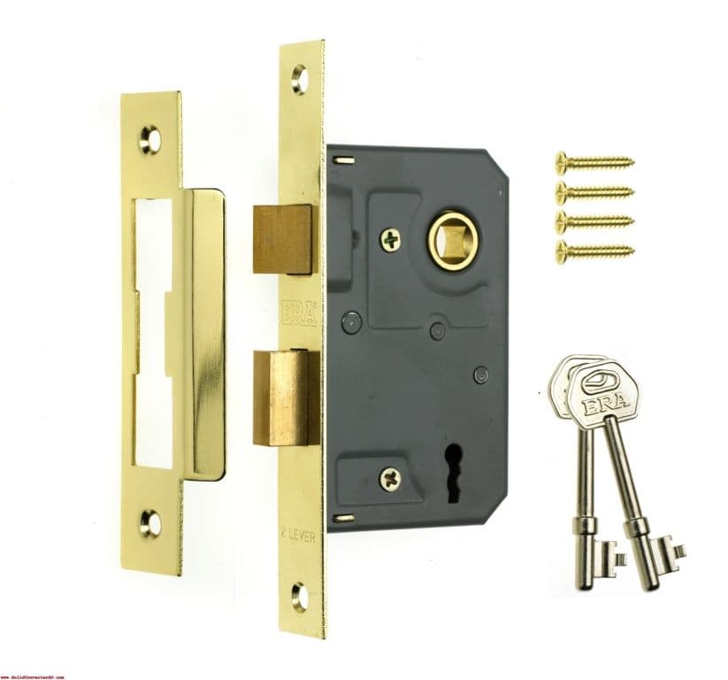 Era 3 Lever Sashlock 3" Brass Effect - Brass Eff 76mm