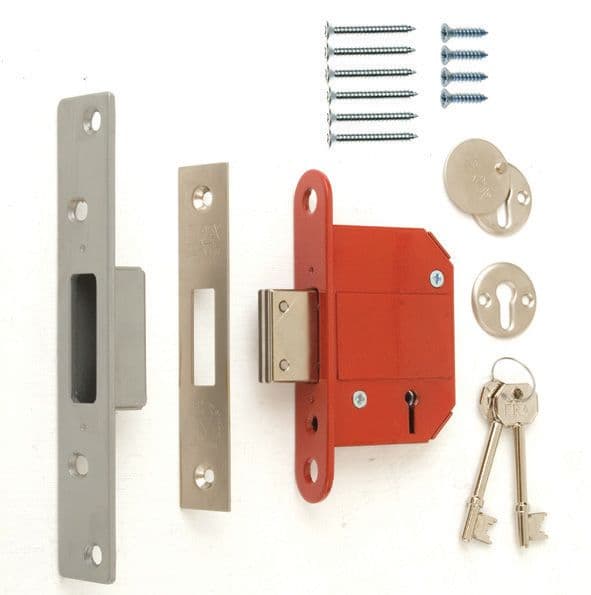 Era Fortress Mortice Deadlock - Brass 76mm