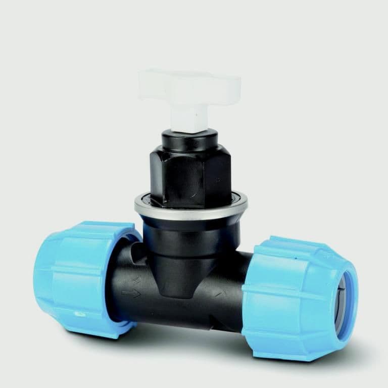 Eurotrade MDPE Compression Stop Valve - 25mm