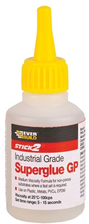 Everbuild Stick 2 Industrial Super Glue - 20grm
