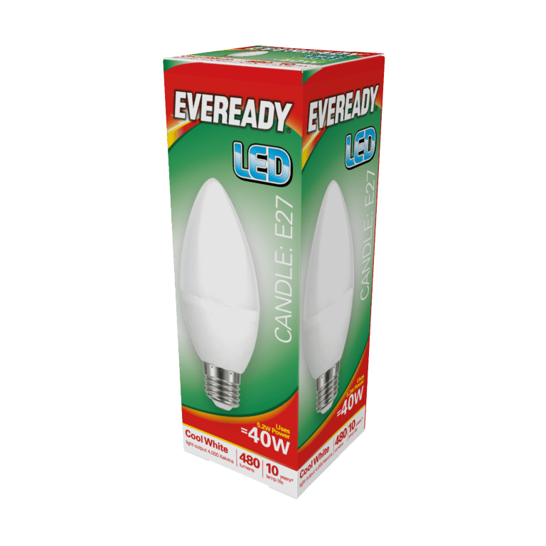 Eveready LED Candle - 40W 480lm E27