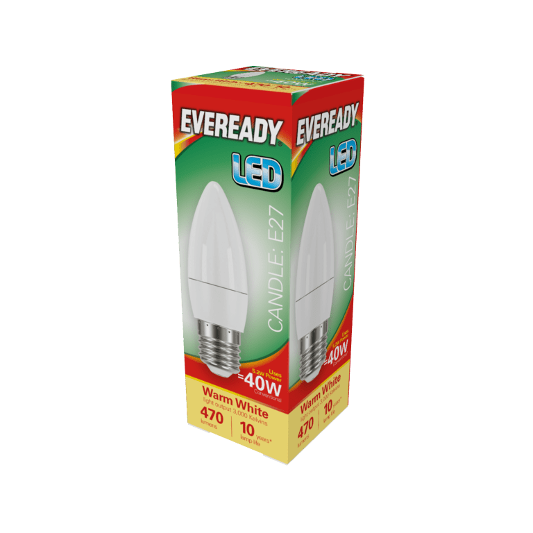 Eveready LED Candle 6W - 480lm Daylight 6500k E27