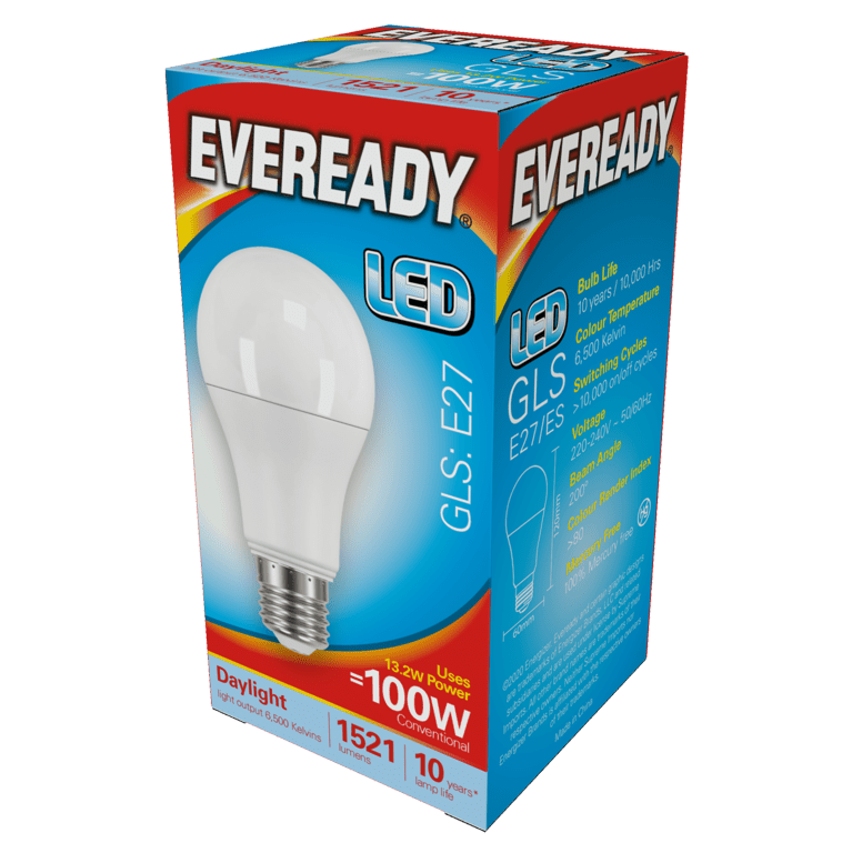 Eveready LED GLS 14w - 1560lm Daylight 6500k E27