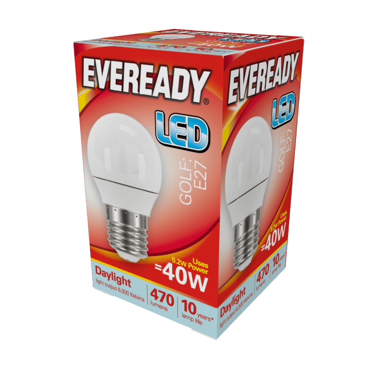 Eveready LED Golf 6w - 480lm Daylight 6500k E27