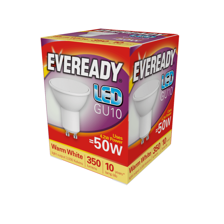 Eveready LED GU10 5W - 345lm Warm White 3000k