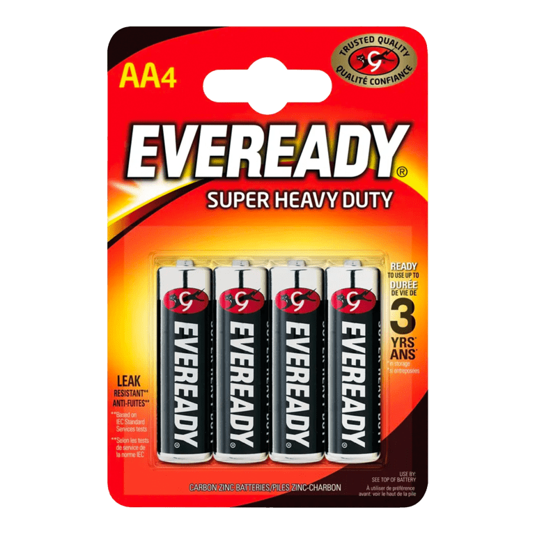 Eveready Super Heavy Duty AA - Pack 4