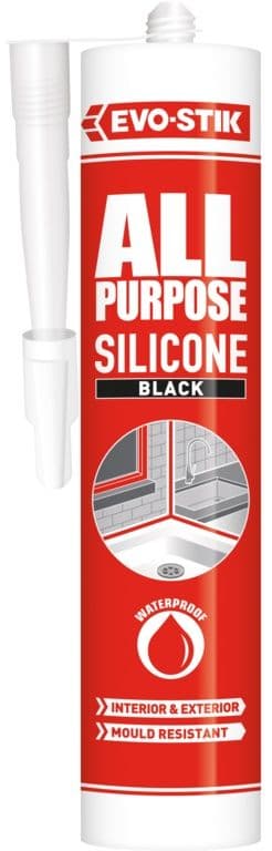 Evo-Stik All Purpose Flexible Silicone Sealant - Black