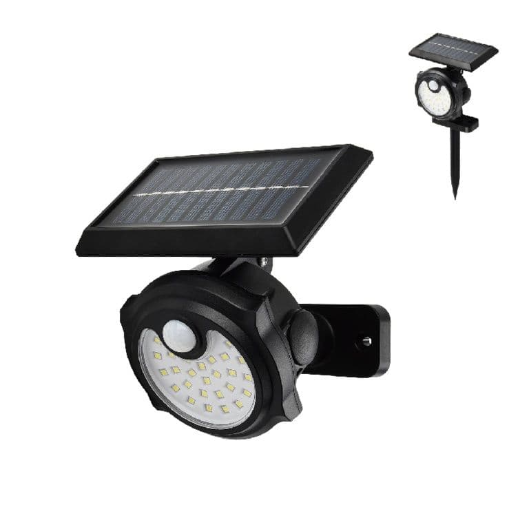 Extrastar Solar LED Flood Light With PIR - 3.7w