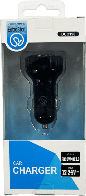 Extrastar Type-C +USB Car Charger PD20w