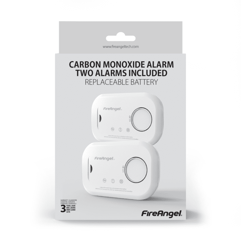 Fire Angel Carbon Monoxide Alarm Twin Pack - Replaceable Battery