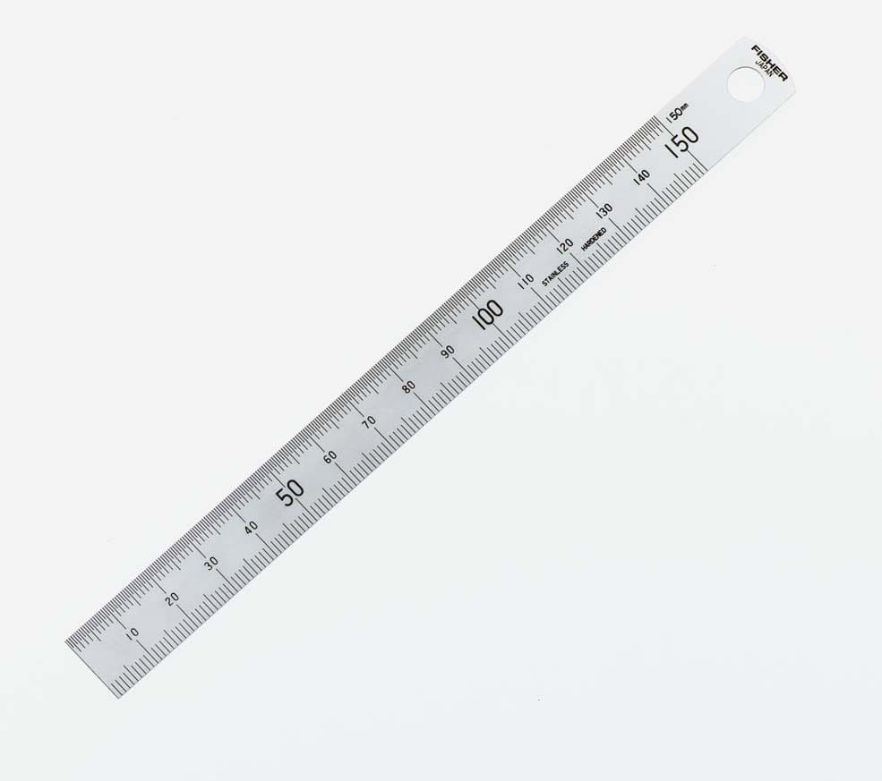 Fisher Satin Chrome Rule - 6"/150mm