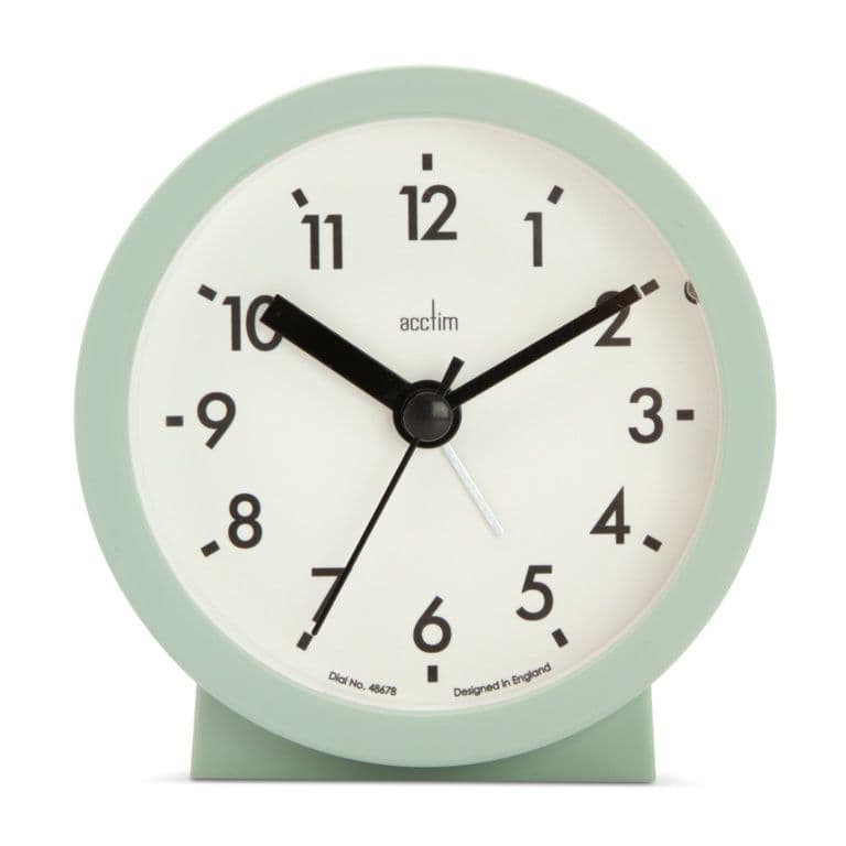 Gaby Alarm Clock With Snooze - Cool Mint