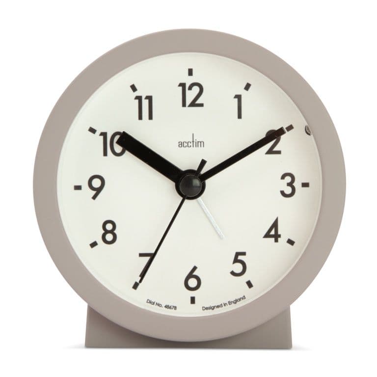 Gaby Alarm Clock With Snooze - Mocha