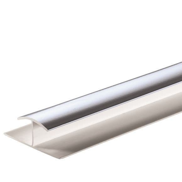Giavani H Joint Trim 10mm x 2.7m - Chrome